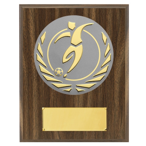 Träplakett fotboll