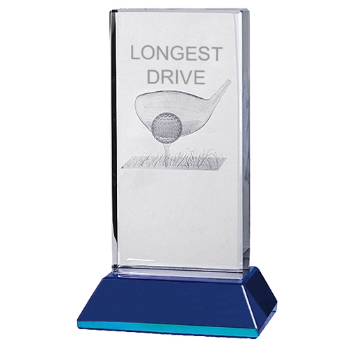 Glas statyett golf Longest drive