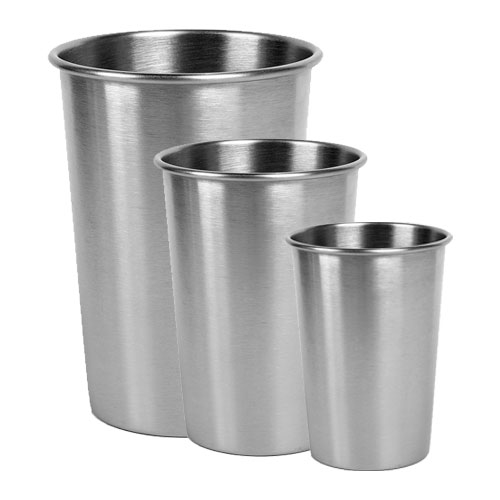 Bägare i rostfritt stål