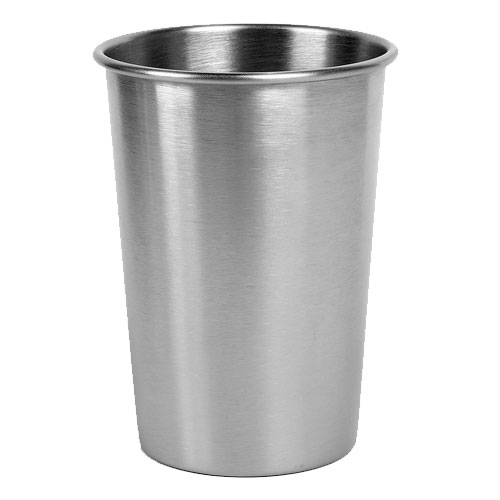 Bägare i rostfritt stål 2