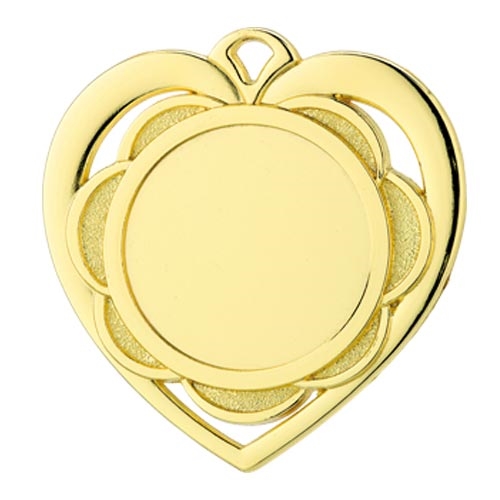 Medalj Hjärta 50mm
