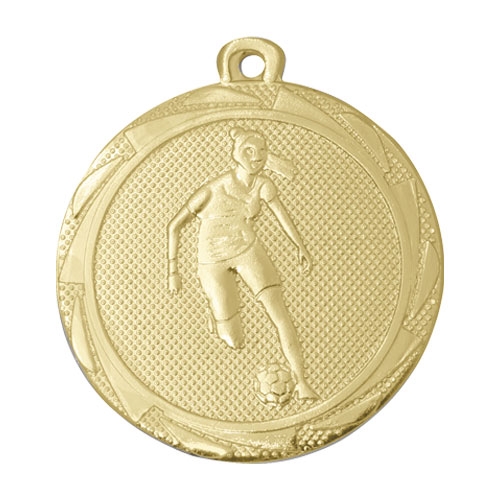 Medalj tjej fotboll 45 mm