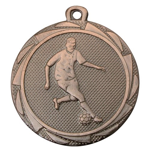Fotbollmedalj pojk 45mm brons