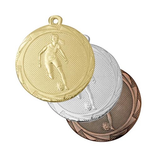 Fotbollmedalj tjej 45mm