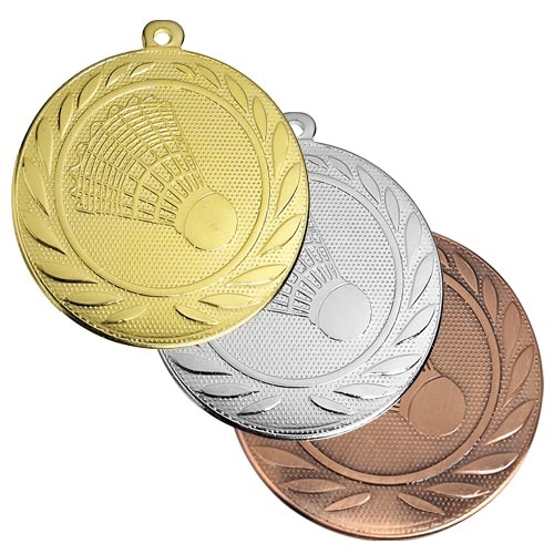 Badminton medalj 50mm