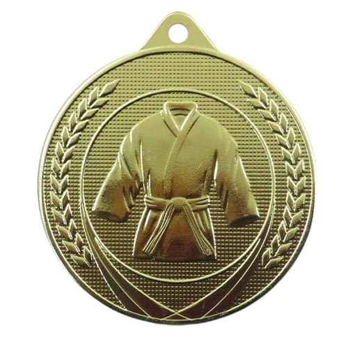 Kampsportsmedalj 50mm Guld