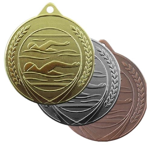 Medalj simning 50mm alla
