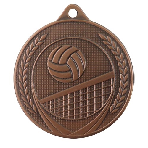 Volleyboll medalj 50mm brons
