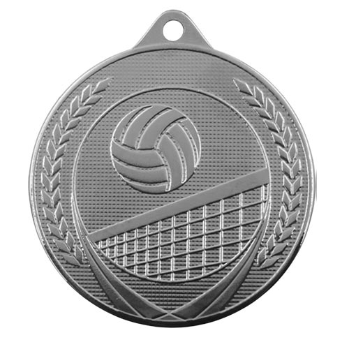 Volleyboll medalj 50mm silver