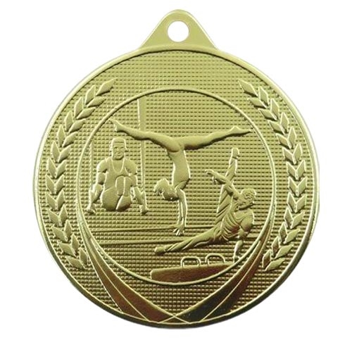 Gymnastik medalj 50mm guld