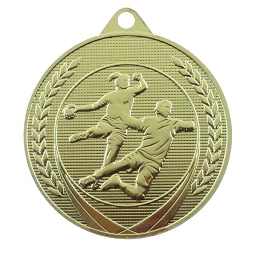 Handboll medalj 50mm guld