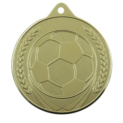 Guld Fotbollsmedalj 50mm