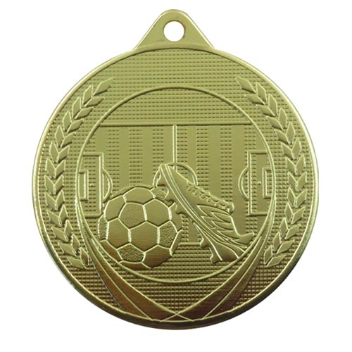 Fotbollsmedalj England 50mm guld