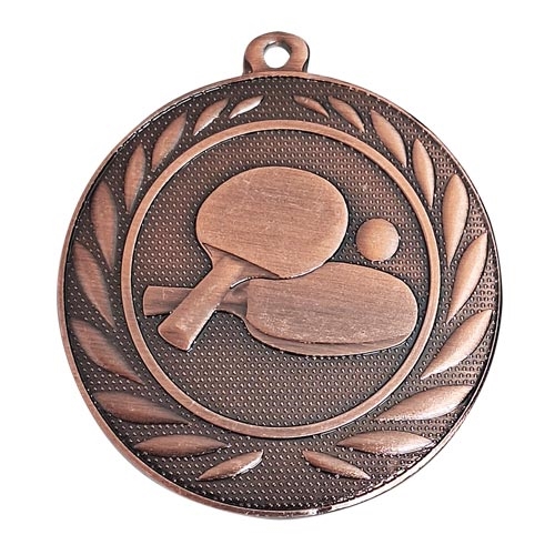 Bordtennis medalj 50mm brons