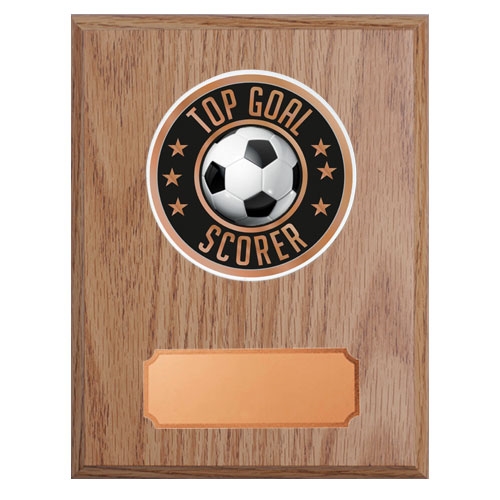 Ljus träplakett med skiva Top scorer